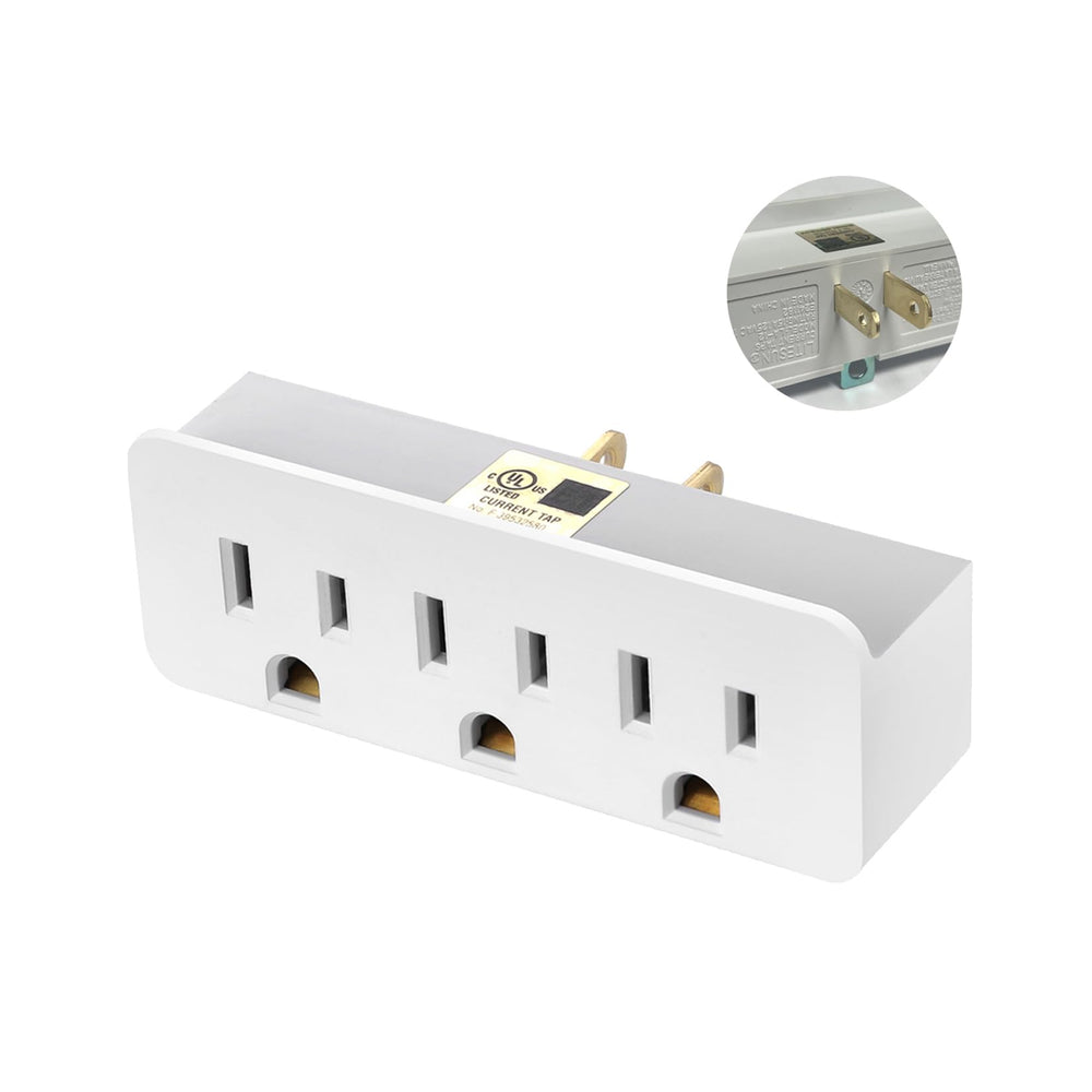 TENINYU neutral white design blends with decor while boosting outlet access.