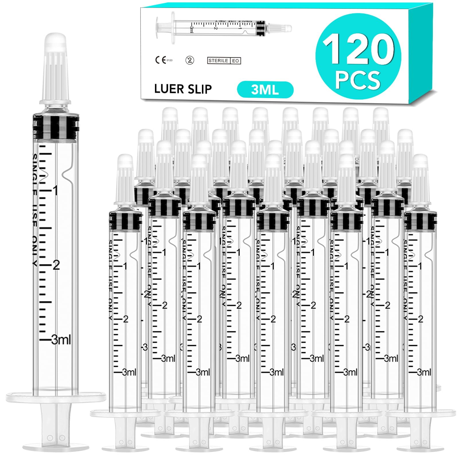 TENKAIWICK 120-count 3ml syringe with cap for mess-free, precise dosing