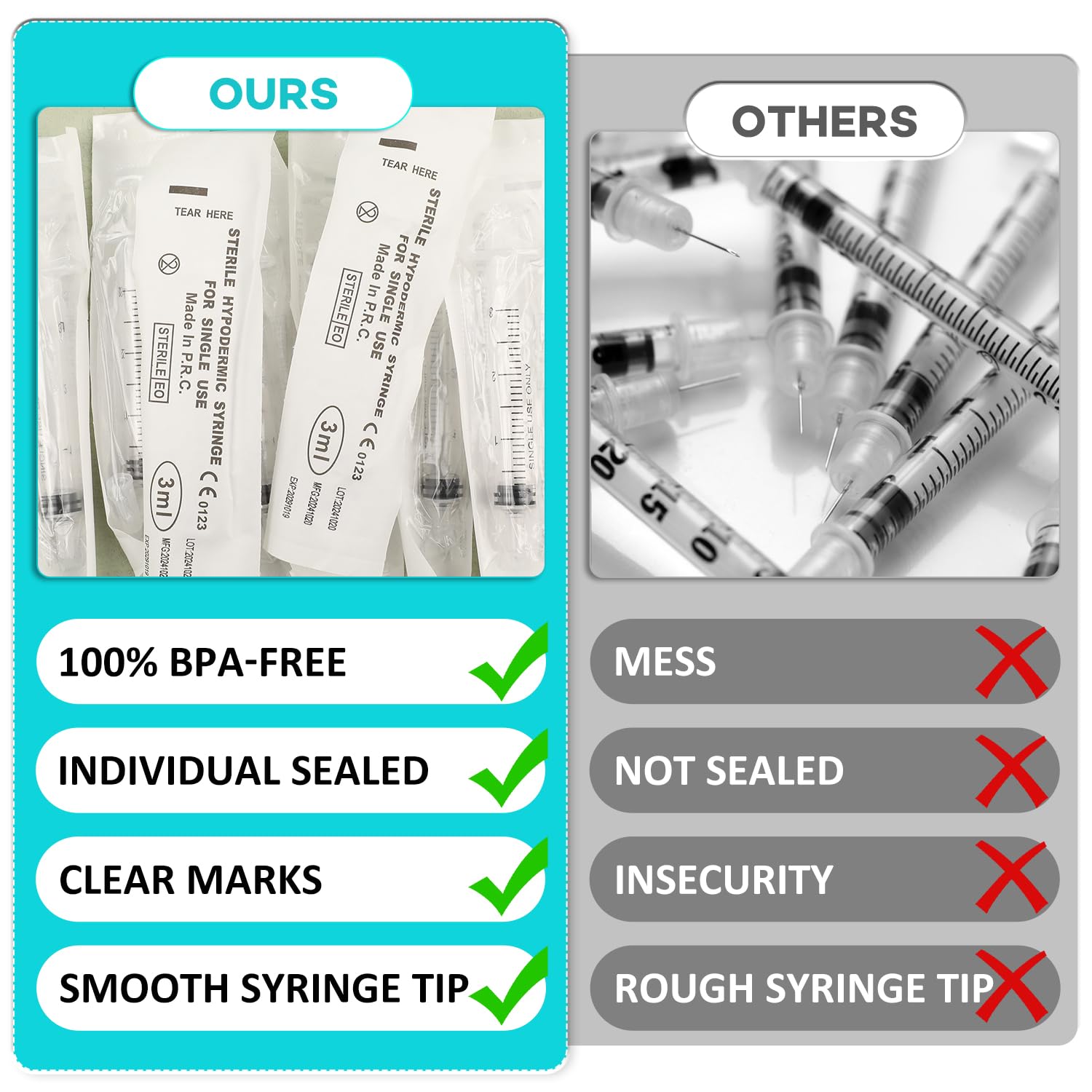 TENKAIWICK colostrum-collection syringe for gentle, accurate collection
