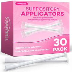 TENKAIWICK 30 pack vaginal applicator packaging for clean storage and disposal.