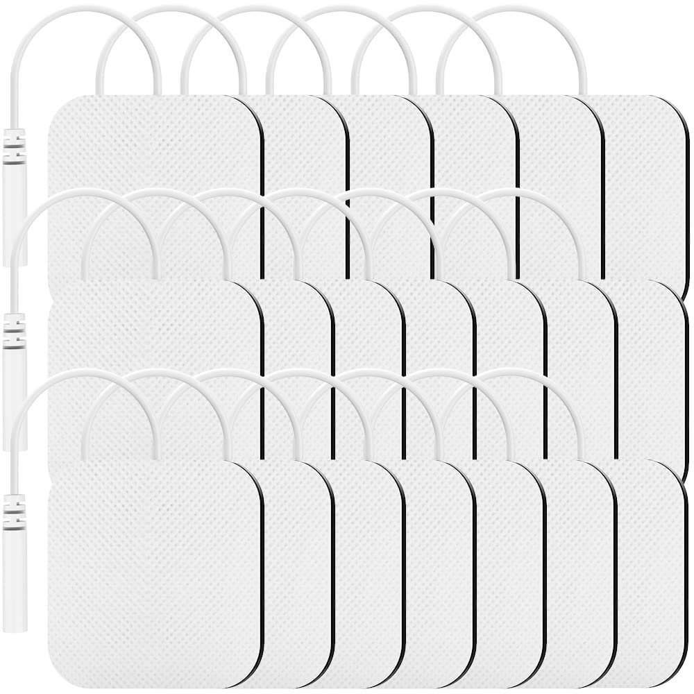 TENKER TENS pads 2x2 pack ready for reusable electrotherapy sessions