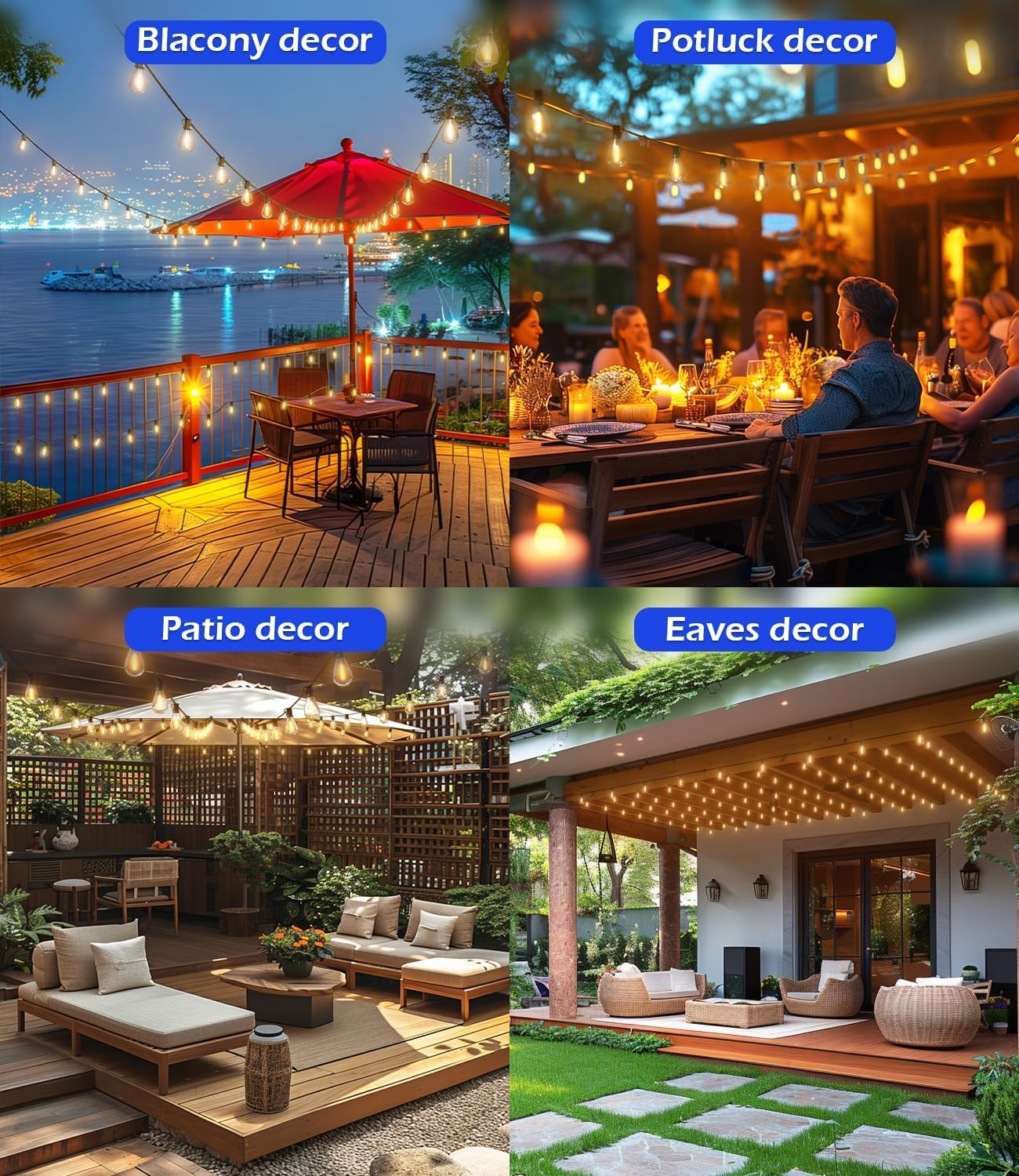 Tenmiro versatile lighting for fences, trees, weddings, and backyard parties.
