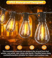Tenmiro warm 2700K glow creates cozy evenings on decks and porches.
