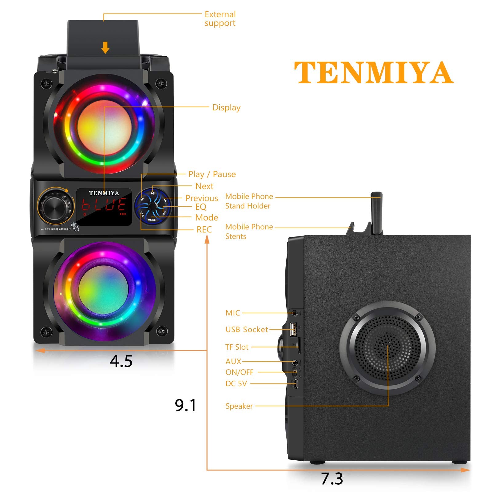 TENMIYA A30 portable handle design simplifies carrying