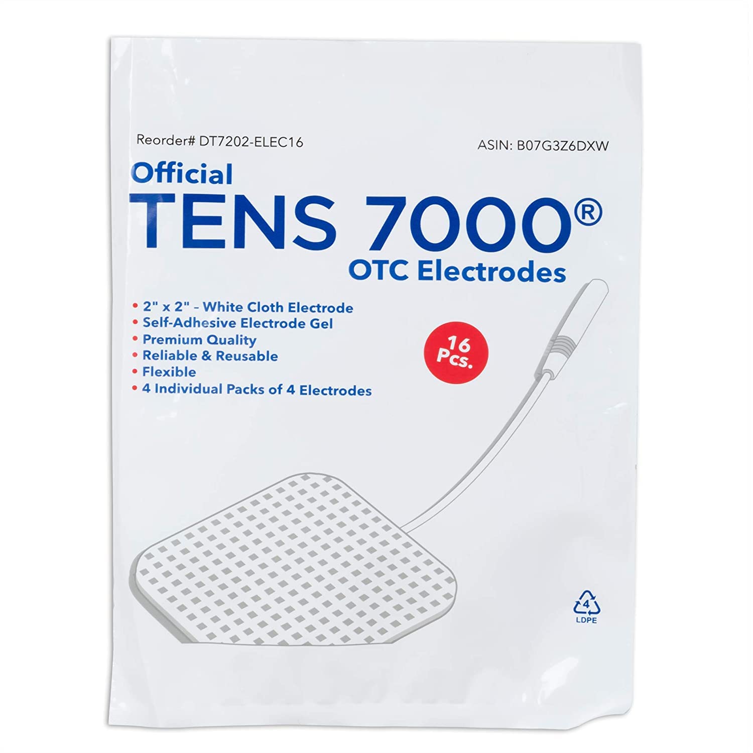 Brand-new pads packaged for reliable compatibility with common tens units.