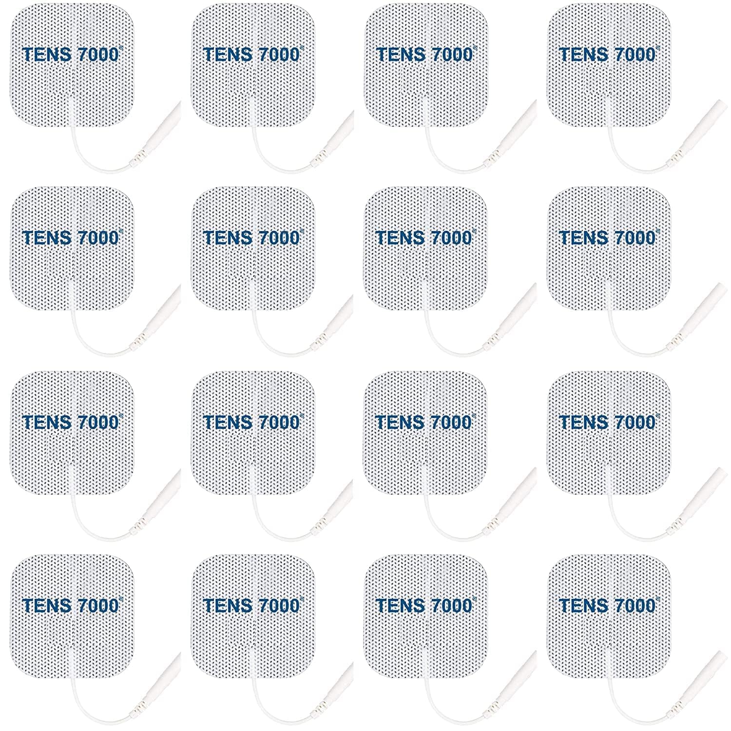 TENS 7000 pre-gelled pads ready to apply without extra gel.