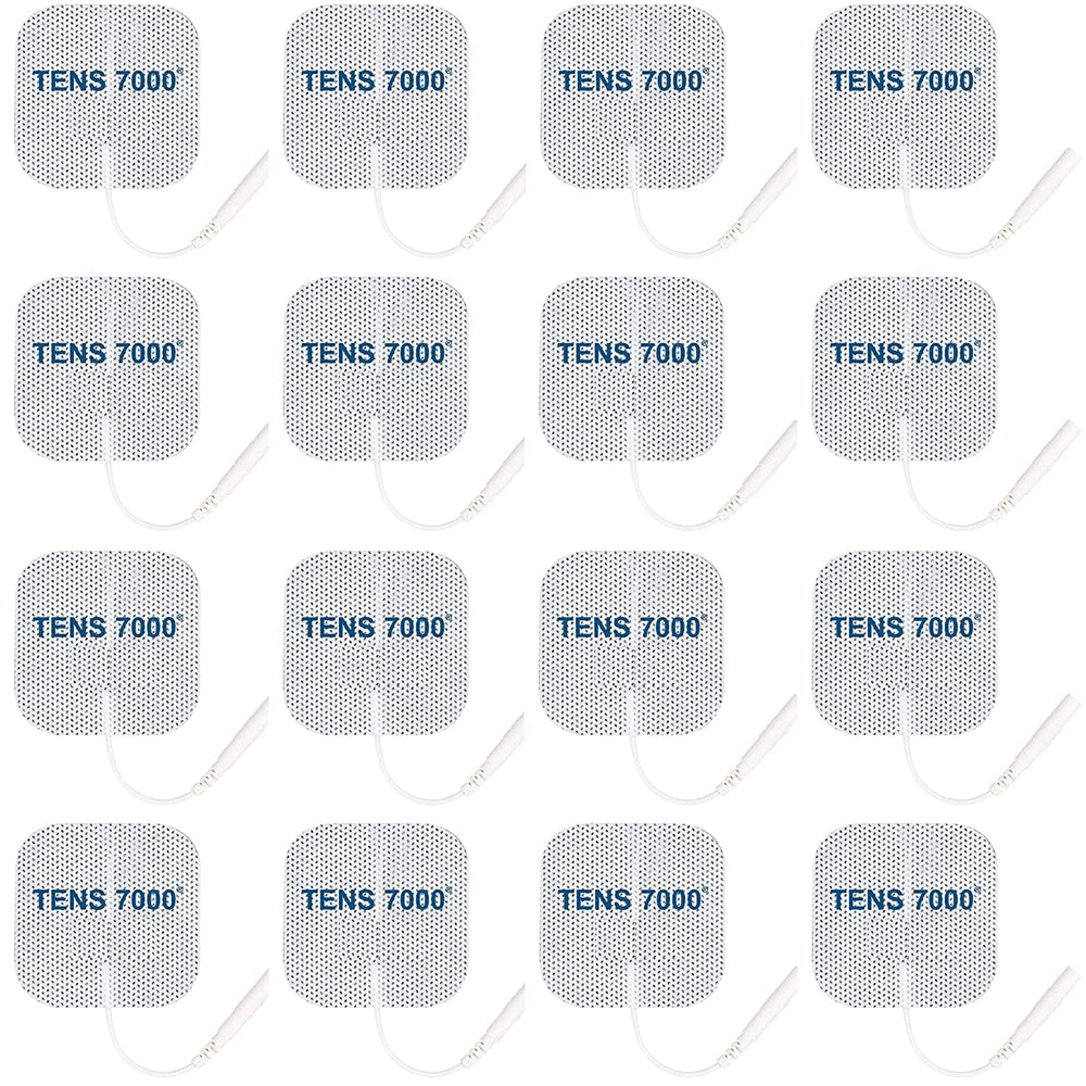 TENS 7000 pre-gelled pads ready to apply without extra gel.