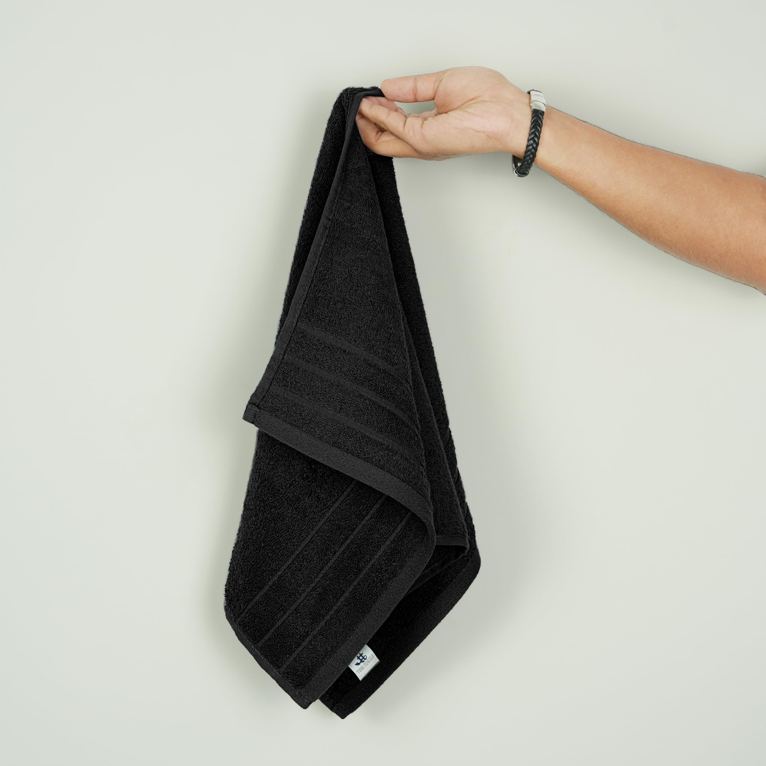 Tens Towels with OEKO-TEX certification label signals responsible production.