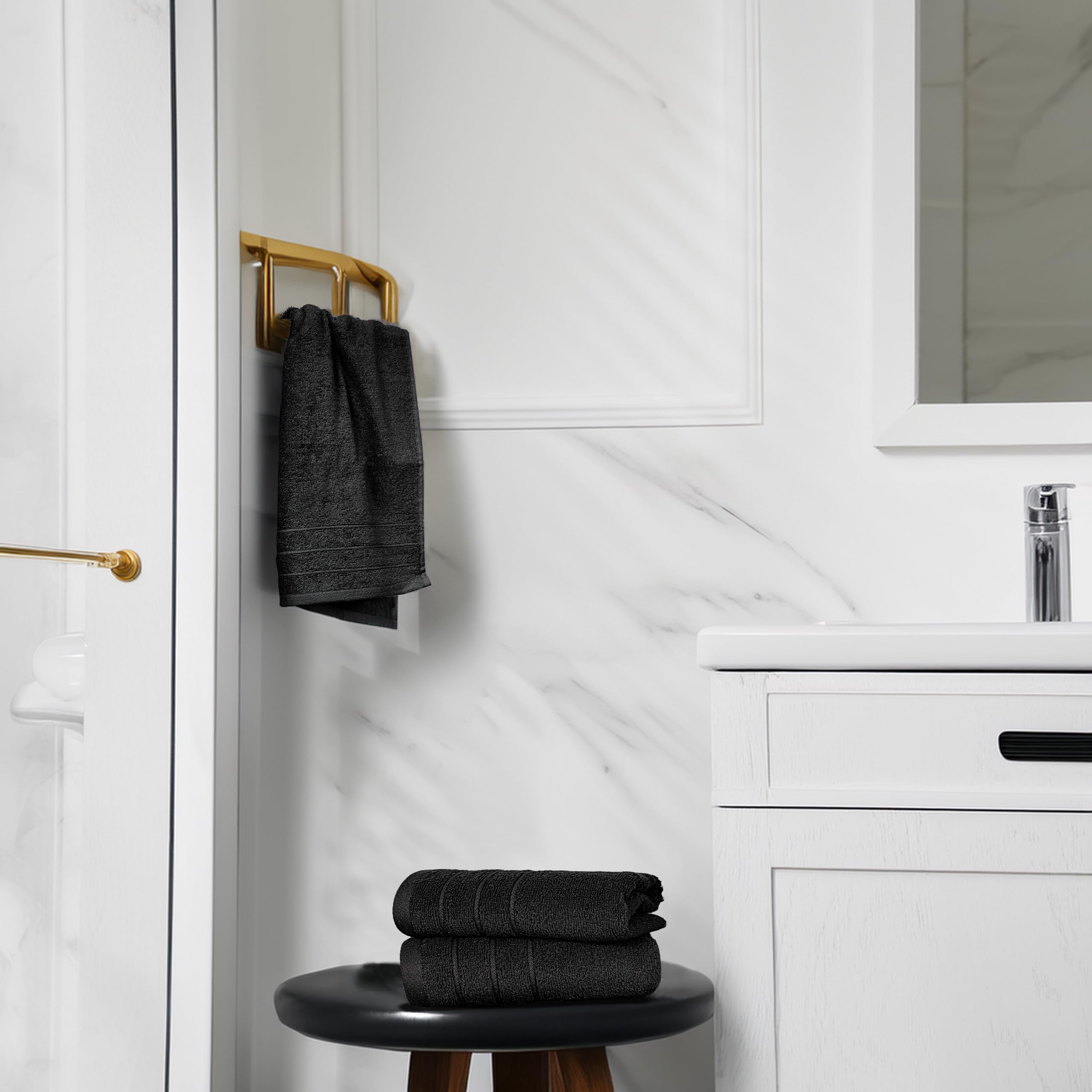 Tens Towels quick dry moisture test illustrates efficient absorbency.