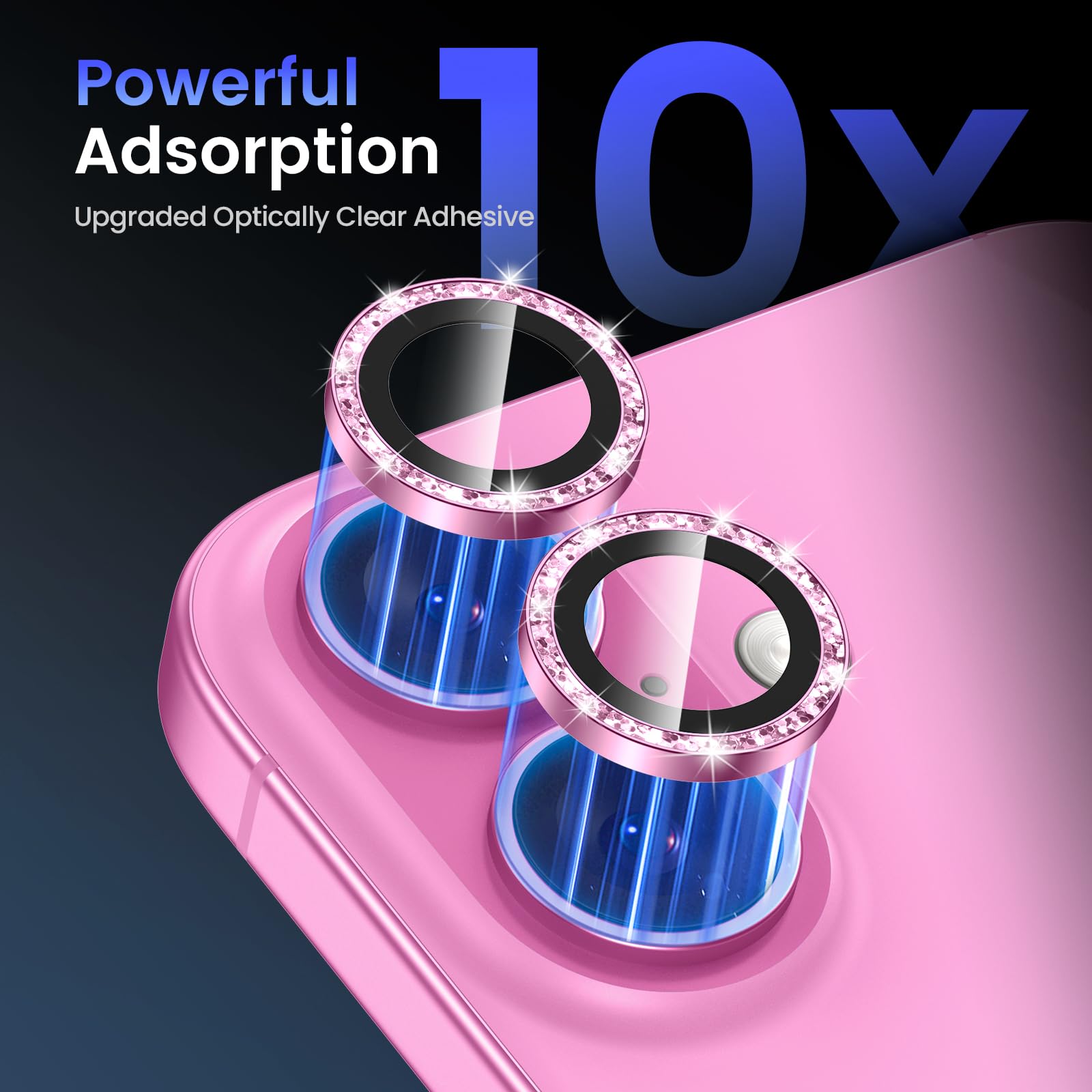 Case-friendly design removes cleanly without leaving residue on lenses.