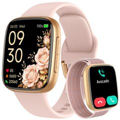 Tensky smart watch for women with AMOLED display offers sharp daytime readability.