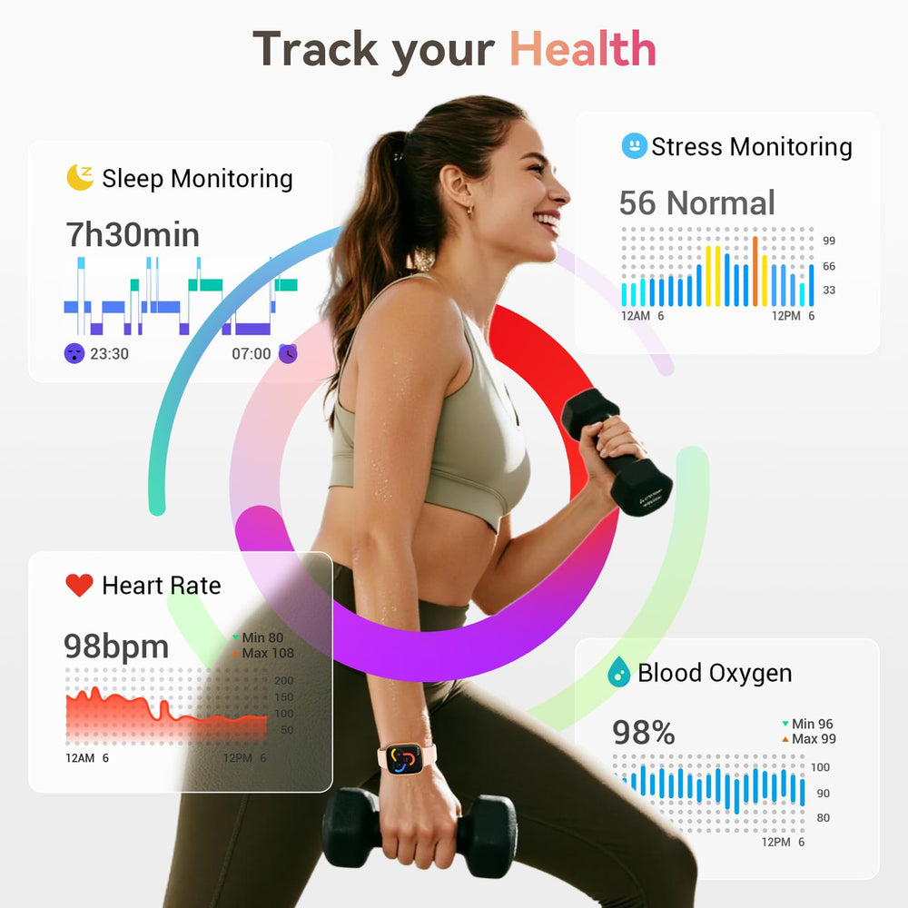 Tensky 100+ sport modes support diverse workouts and activity tracking.