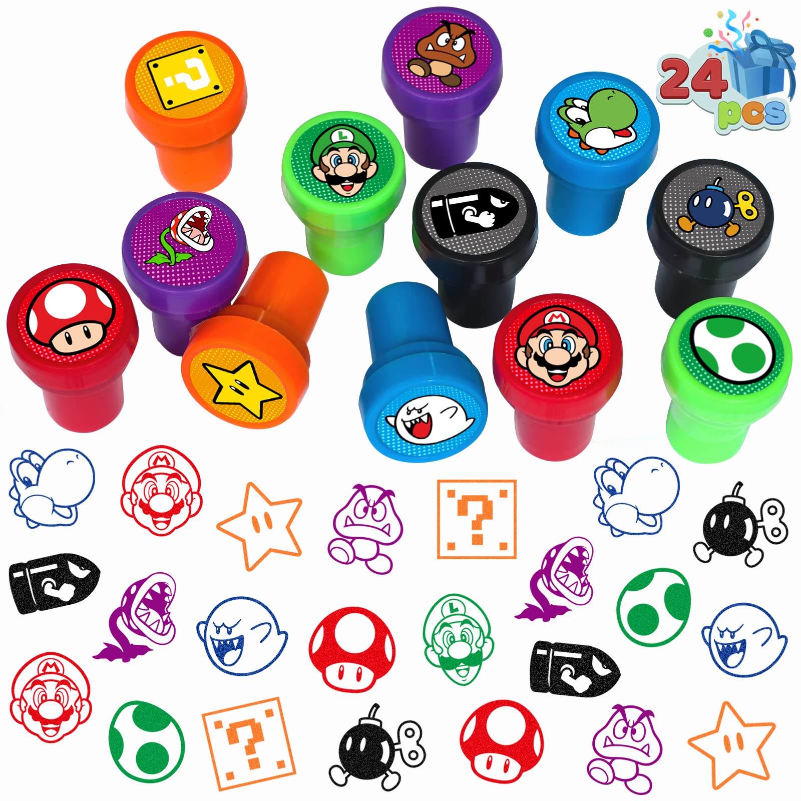 TEOY Mario stampers collection pack sparks colorful party crafts and DIY gift ideas.