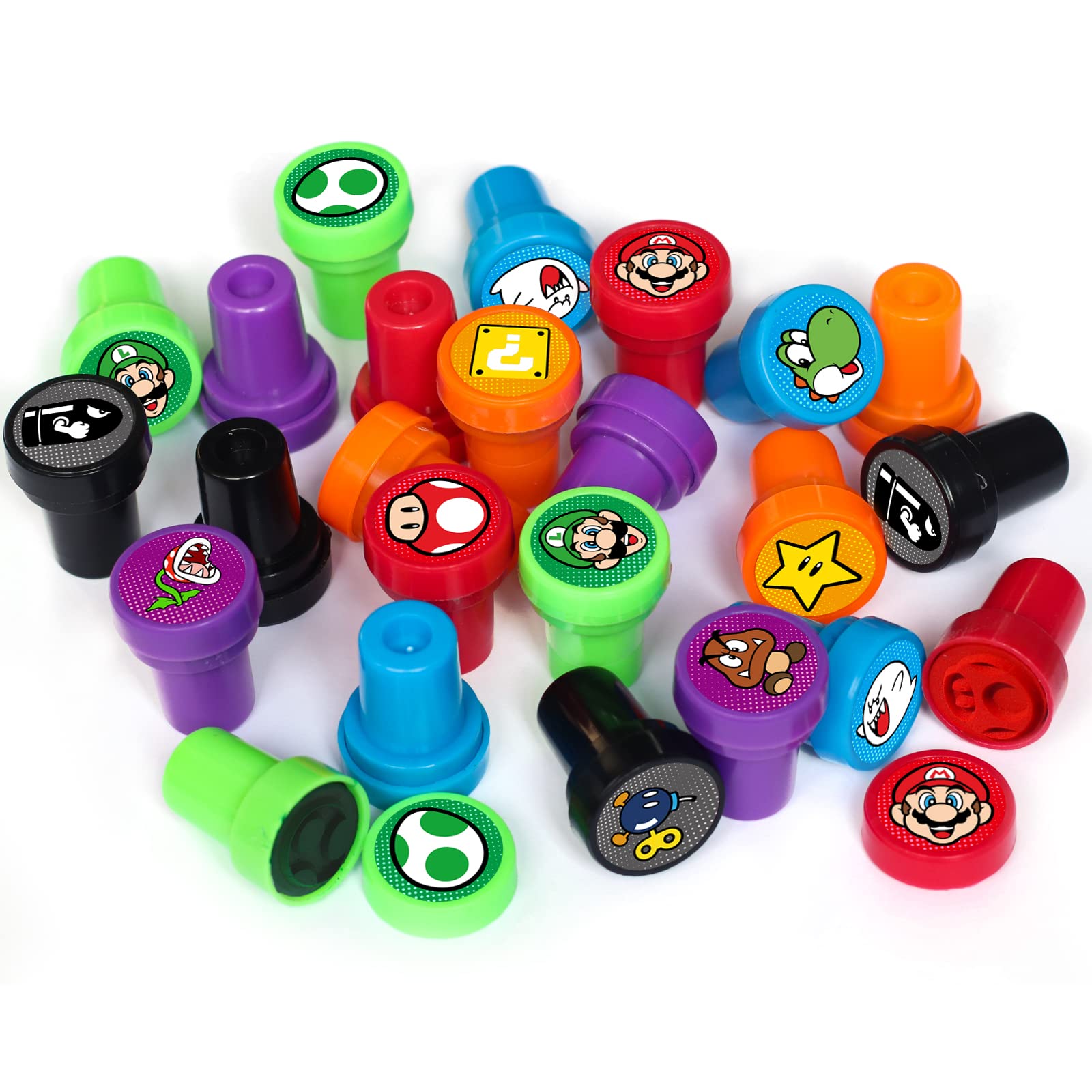 TEOY Mario stampers goody bag fillers elevate birthday celebrations with colorful stamps.