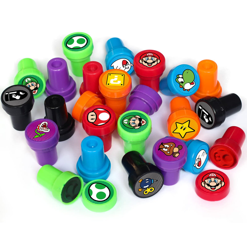 TEOY Mario stampers goody bag fillers elevate birthday celebrations with colorful stamps.