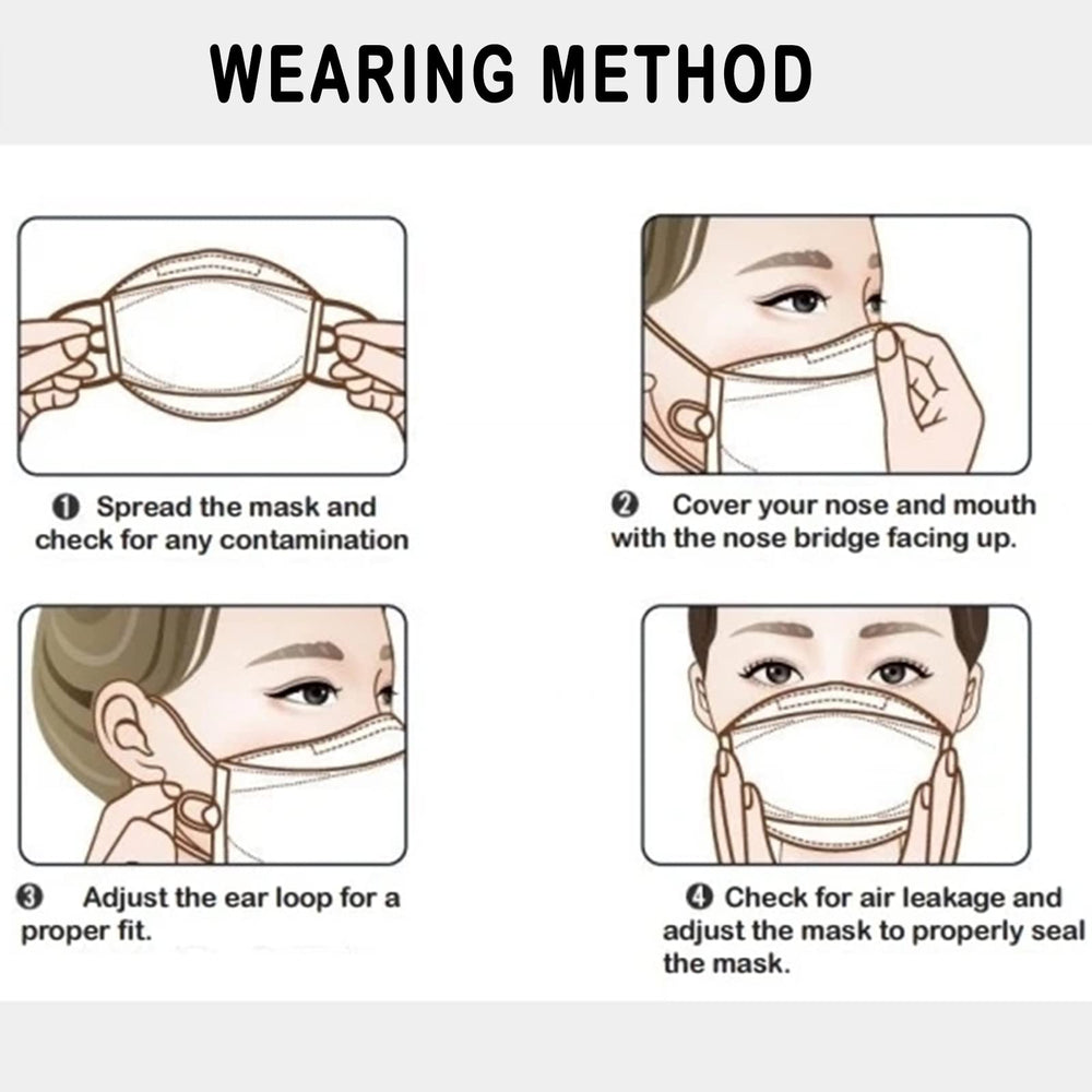 Teqifu KF94 mask designed to prevent glasses from fogging