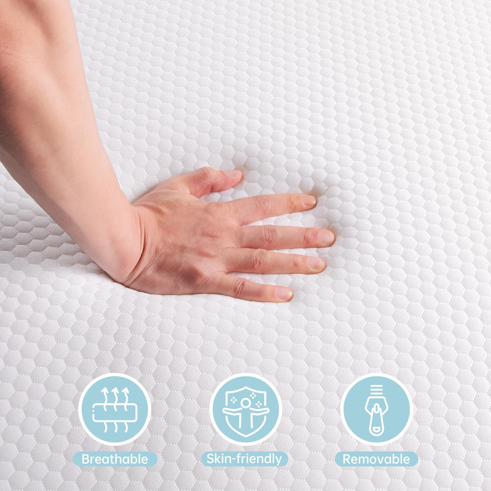 TeQsli breathable mesh fabric and memory foam promote airflow for naps
