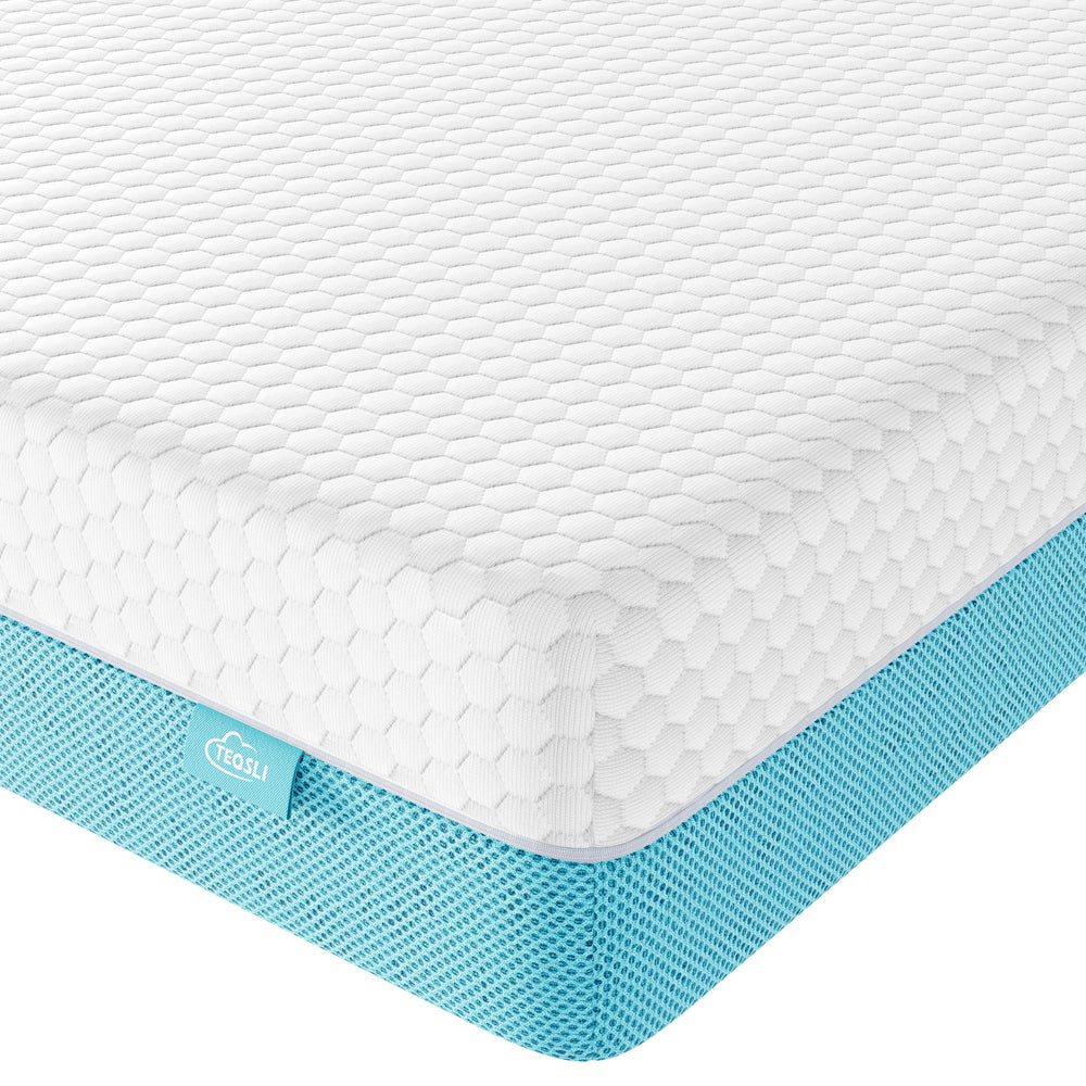 TeQsli crib mattress memory foam cover supports full-size crib comfort