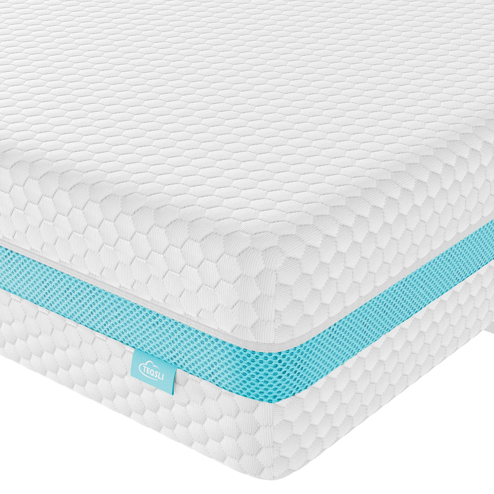 TeQsli crib mattress memory foam top offers gentle support for a restful infant nap