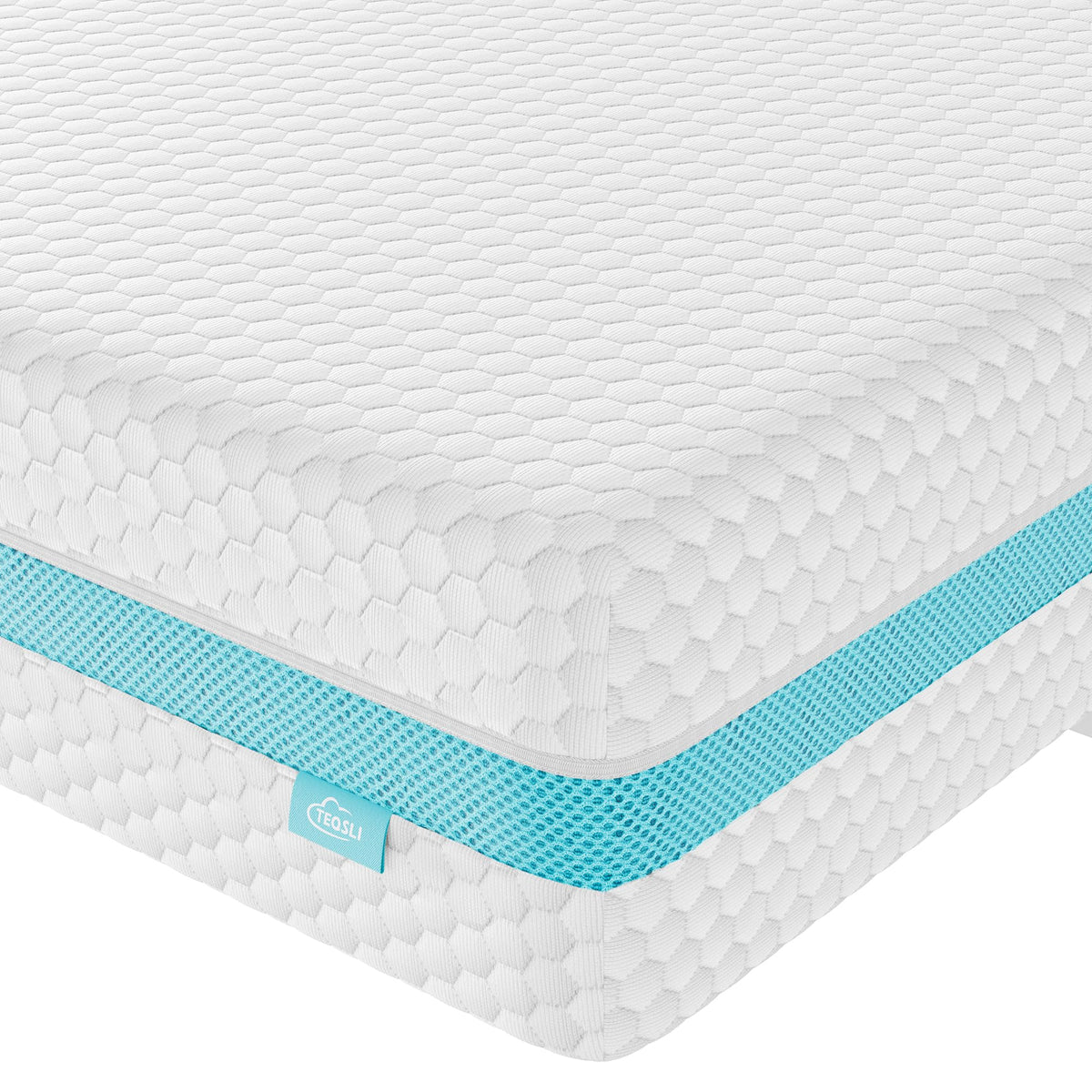 TeQsli crib mattress memory foam top offers gentle support for a restful infant nap