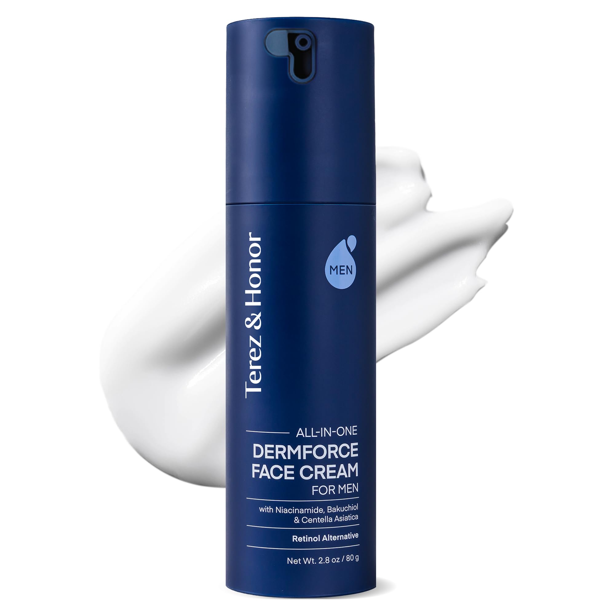 TEREZ & HONOR DermForce 6-in-1 cream tube for daily hydration and routine simplification.