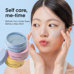 TEREZ & HONOR hyaluronic acid hydration eye patches for lasting moisture.