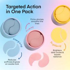 TEREZ & HONOR Korean hydrogel eye patches with caffeine for energizing refresh.