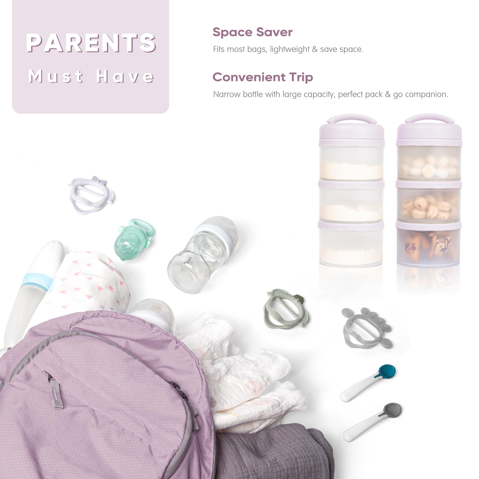 Termichy in-diaper bag setup shows easy pouring without spills.