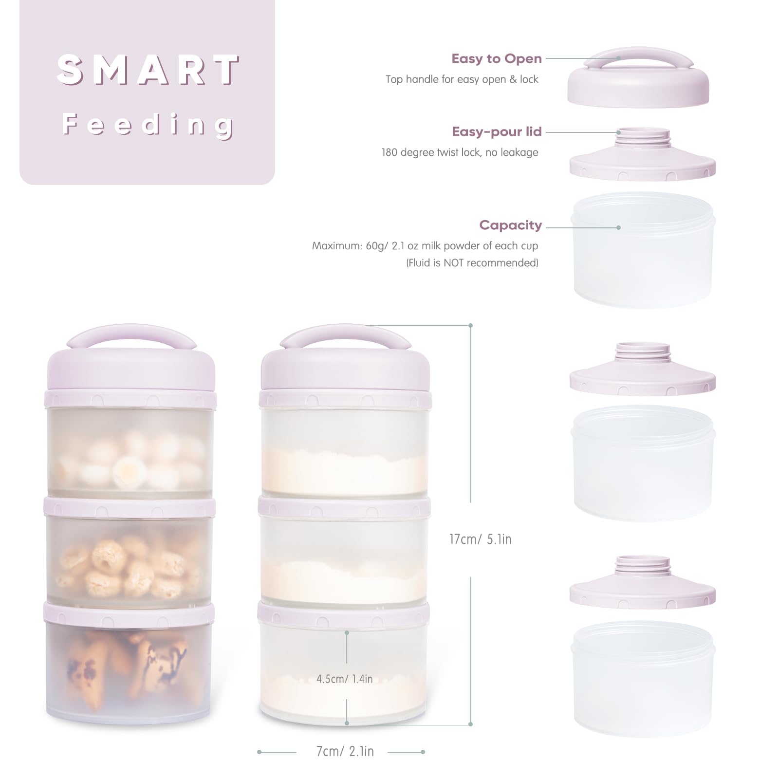 Termichy stackable dispenser with independent spouts enables versatile day-to-day prep.
