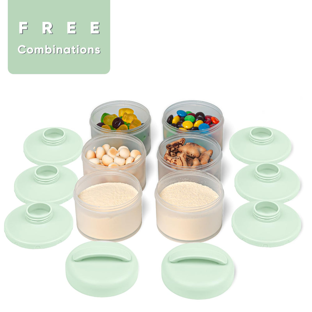 Termichy stackable dispenser assembled for flexible storage and easy customization.