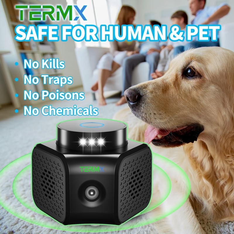 Termx Ultrasonic Repeller in garage helps keep pests at bay