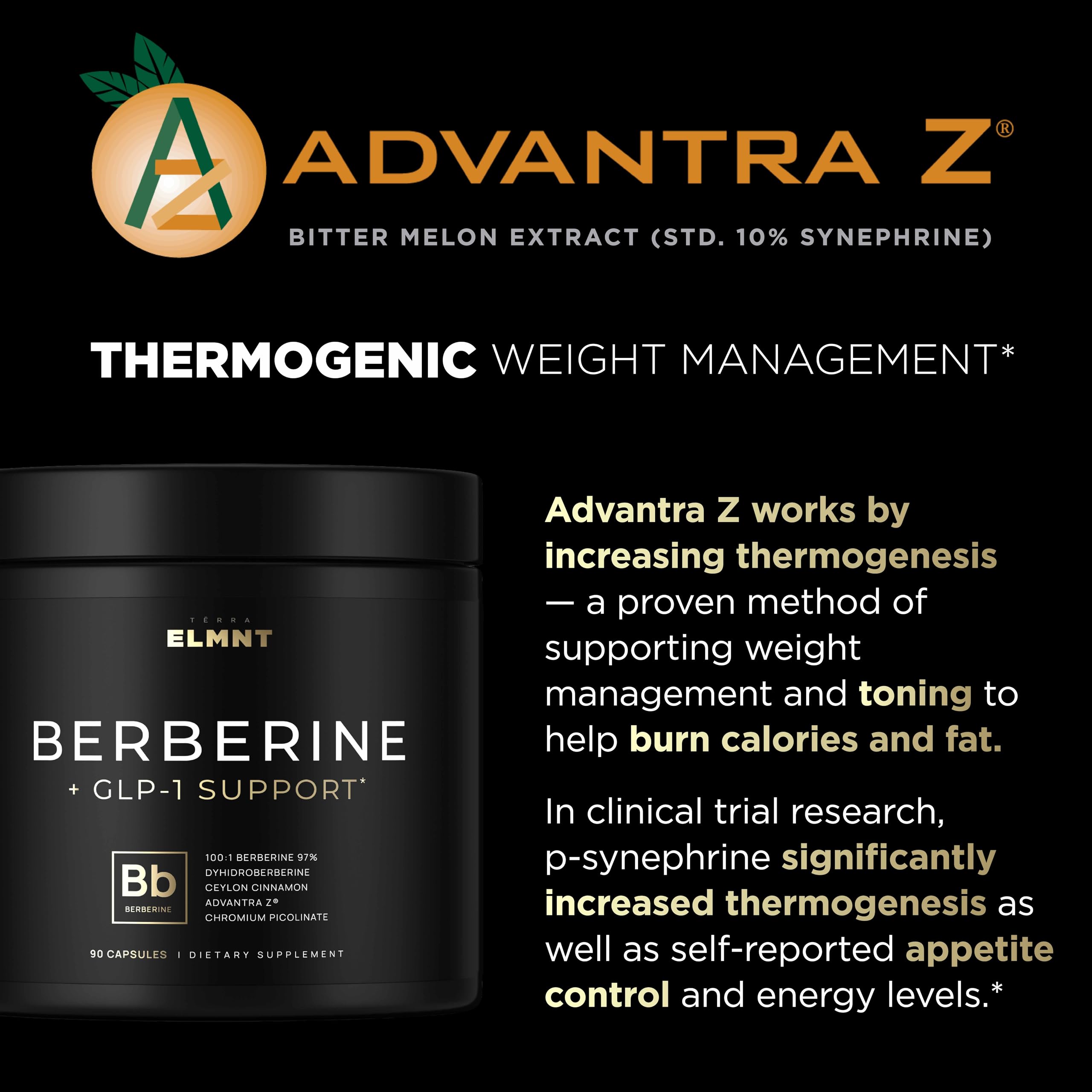 Terra Elmnt Chromium Picolinate tablet emphasizing mineral support for wellness.