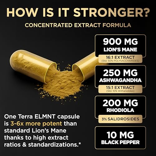 Morning routine scene with Terra Elmnt supplement bottle for daily use.