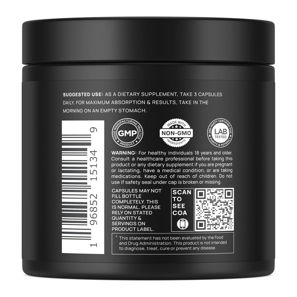 Terra Elmnt glutathione pills closeup emphasizing high-dose per serving