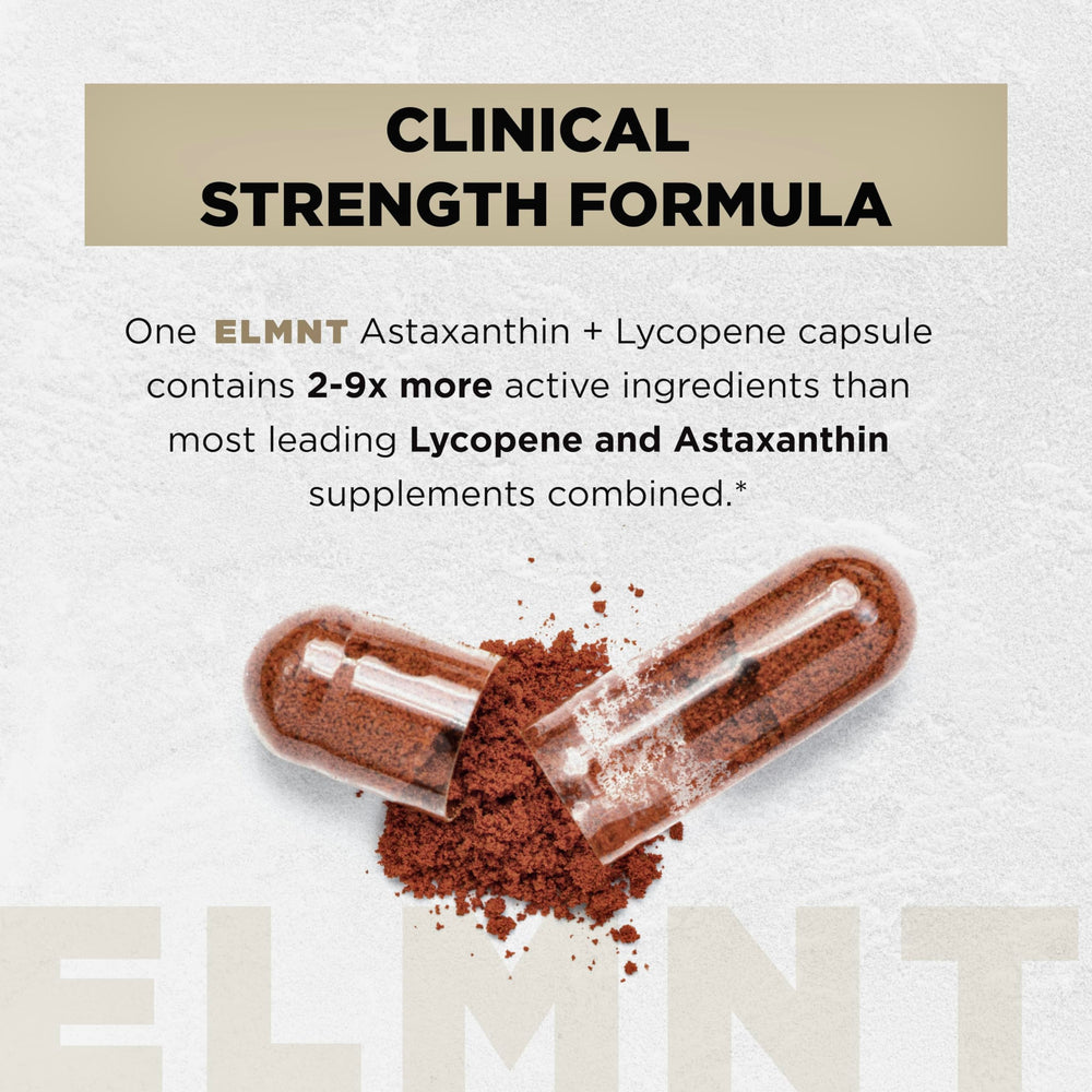 Terra Elmnt microalgae origin emblem signals natural carotenoids.