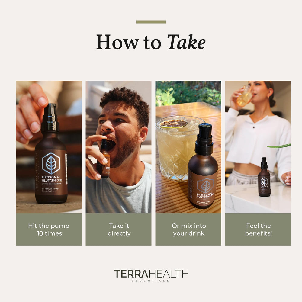 Terra Health Essentials antioxidants concept with a subtle glow.