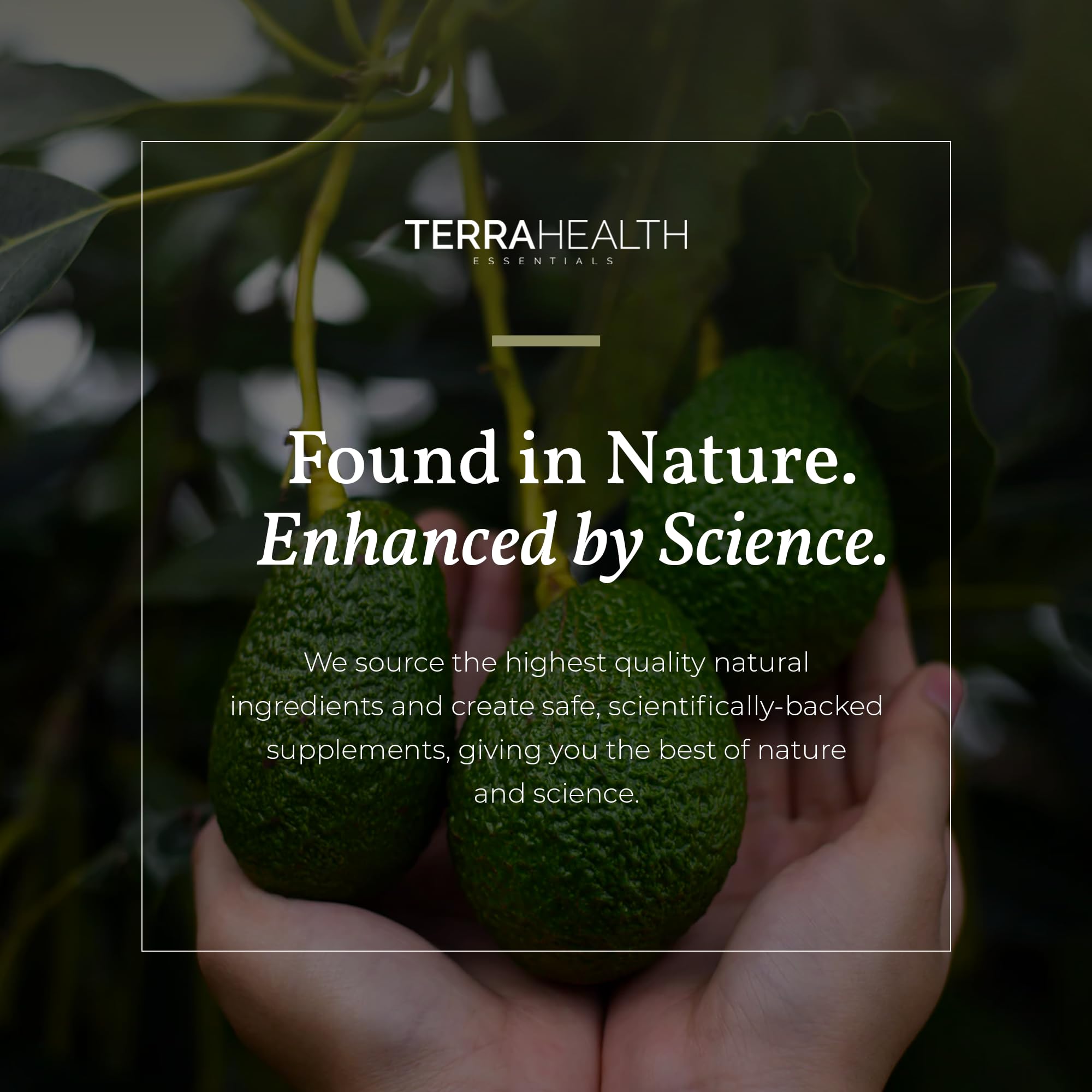 Terra Health Essentials daily routine shot with supplement and hydration.