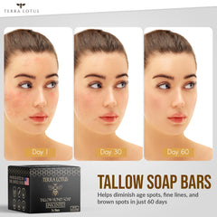 Handcrafted Terra Lotus soap bars made in small batches for quality.
