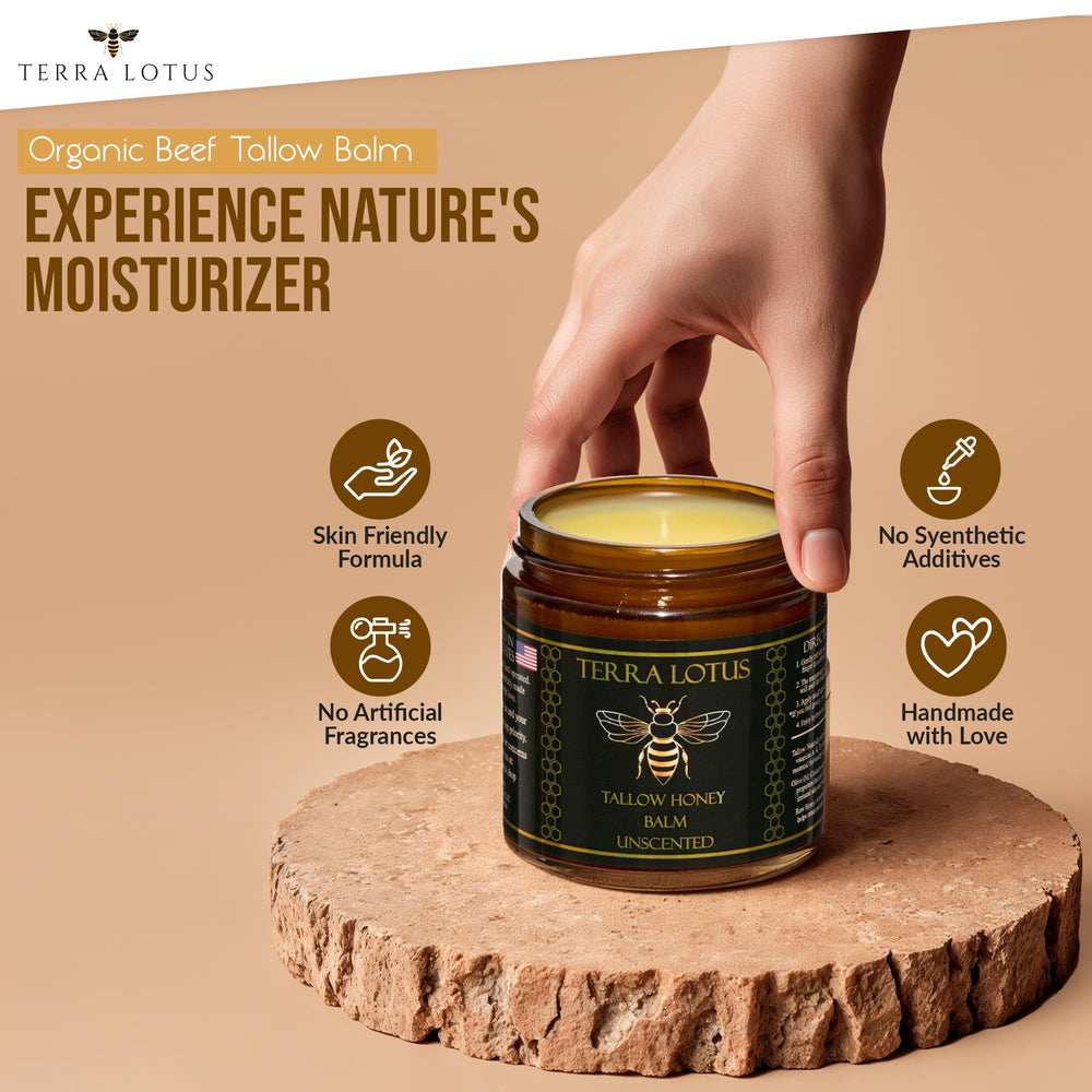 Small-batch Terra Lotus production reflects careful, quality-focused skincare.