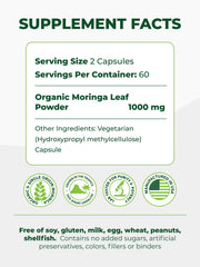 Terra360 Pura Vida Moringa harvest image showing volcanic soil origins.