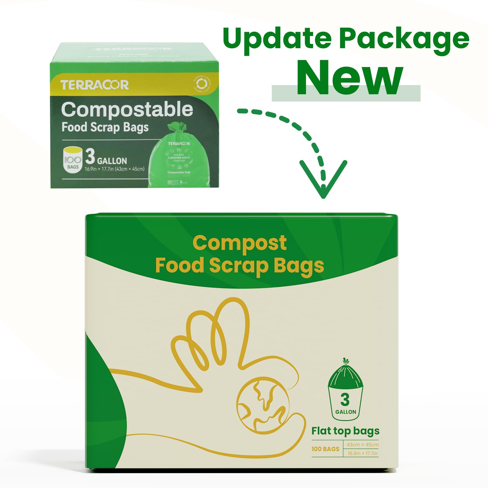 Terracor roll of 100 bags for quick, tidy replacements in busy kitchens.