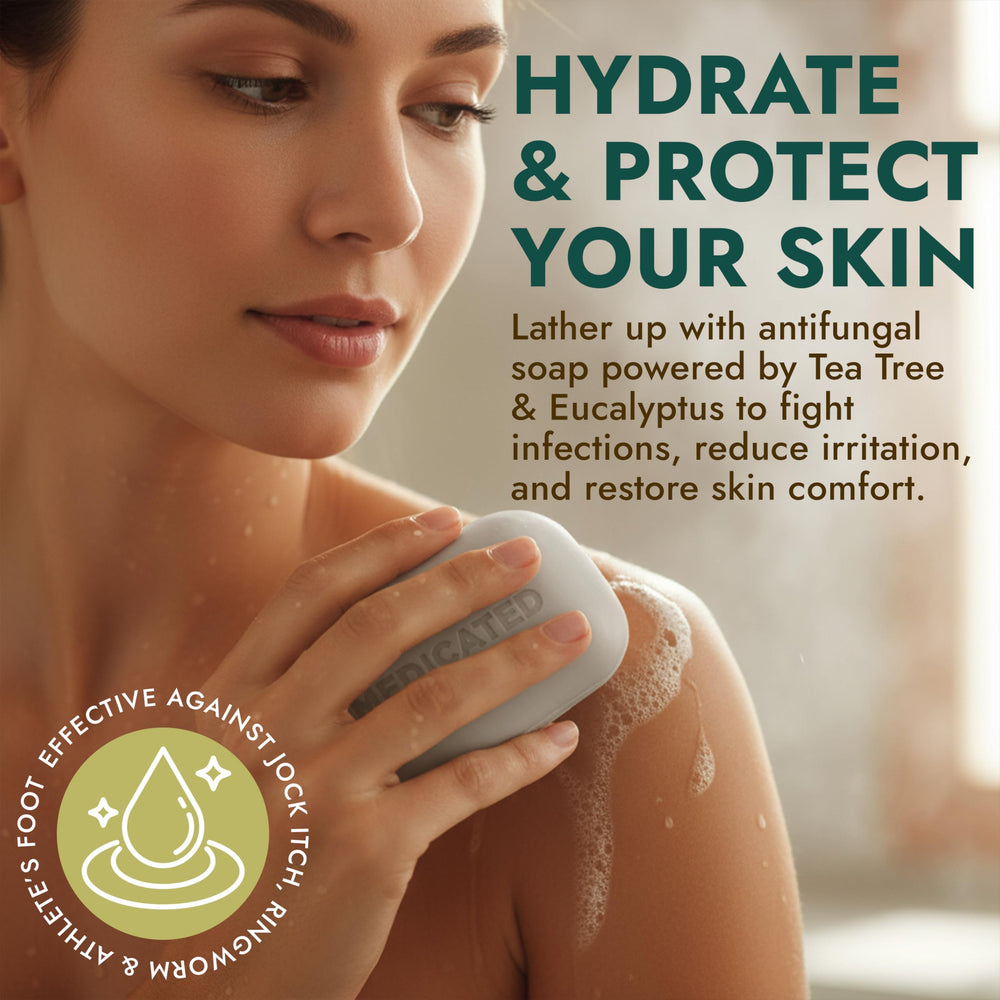 Terramed Just Think Comfort daily-use antifungal soap supports skin hygiene.