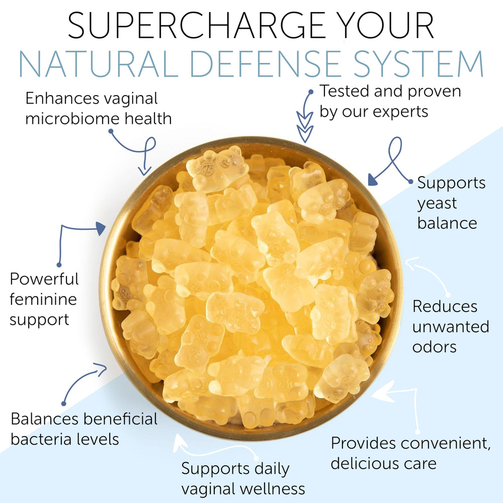 Gummies close-up highlighting pineapple flavor and probiotic blend