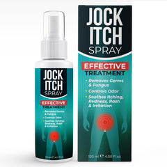 Terramed Just Think Comfort Jock Itch Spray bottle with plant-based formula for skin care
