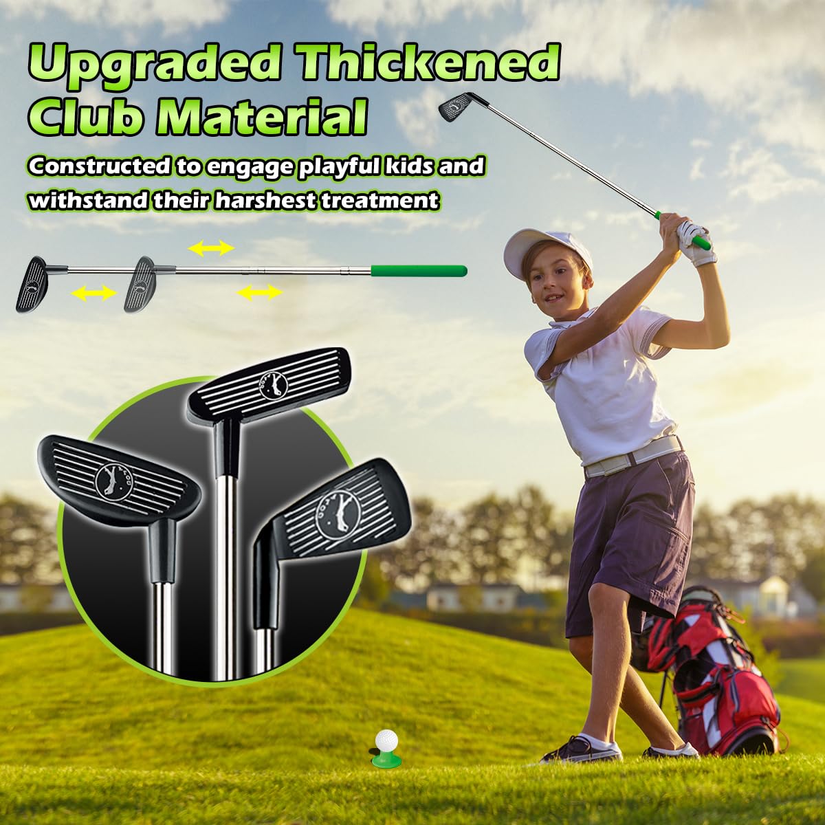 Terramus glow-in-the-dark golf balls light up evening sessions.