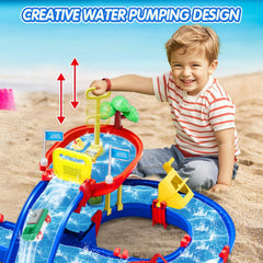 Terramus water channels show water flow and cause-effect play