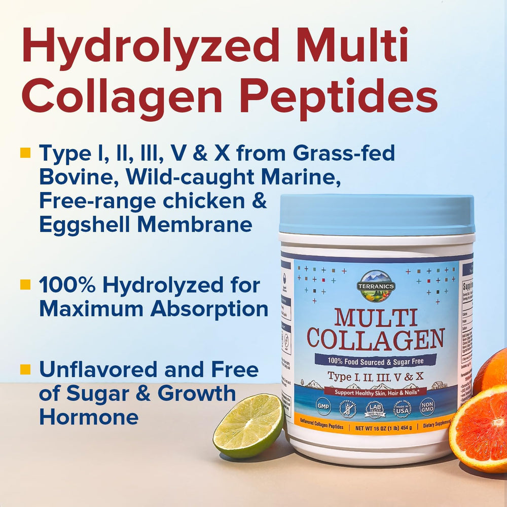 Terranics collagen powder dissolves quickly into coffee for quick enrichment