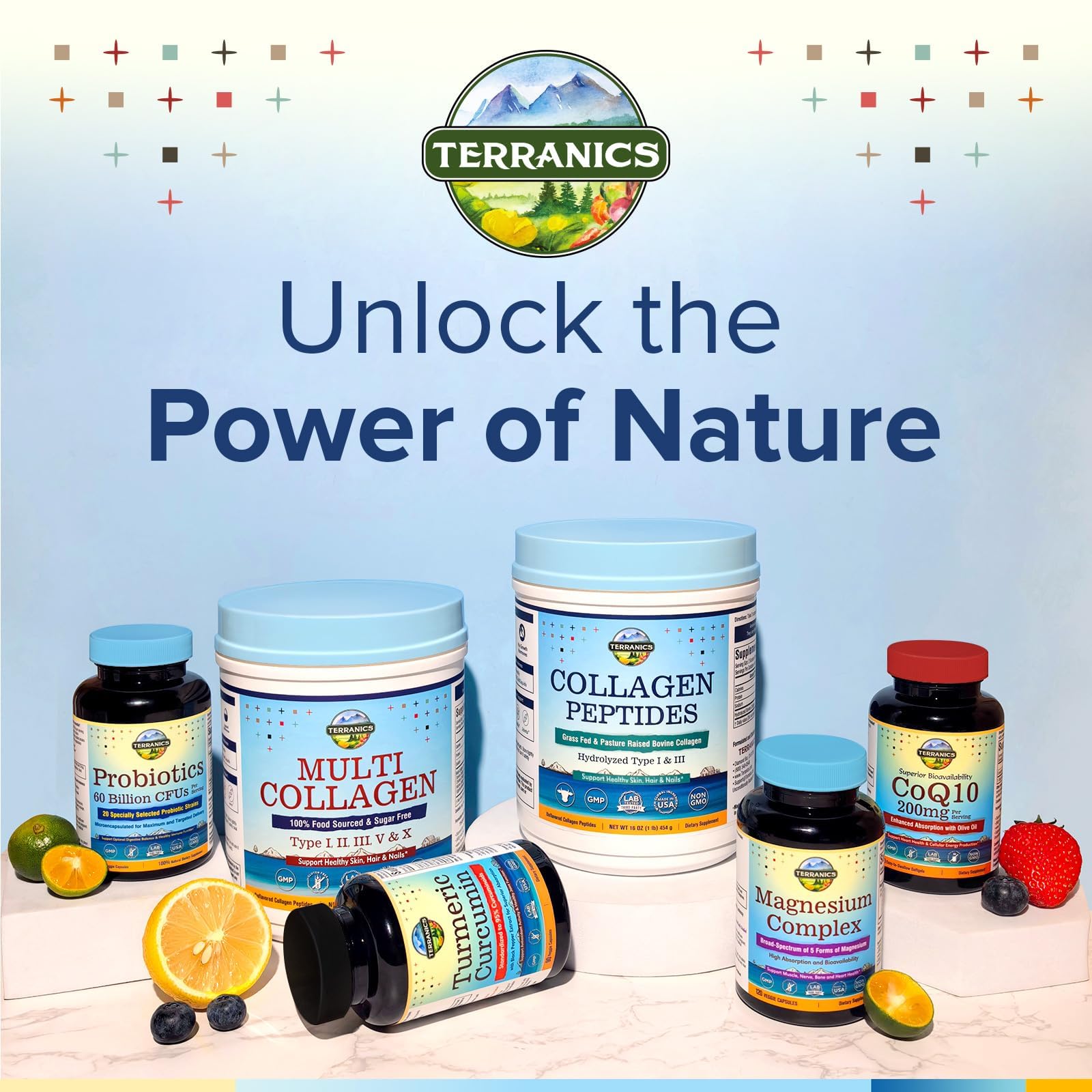 Terranics unflavored powder appears neutral, odorless, and easy to mix