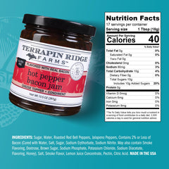 Terrapin Ridge hot pepper bacon jam cream cheese dip perfect for easy parties.