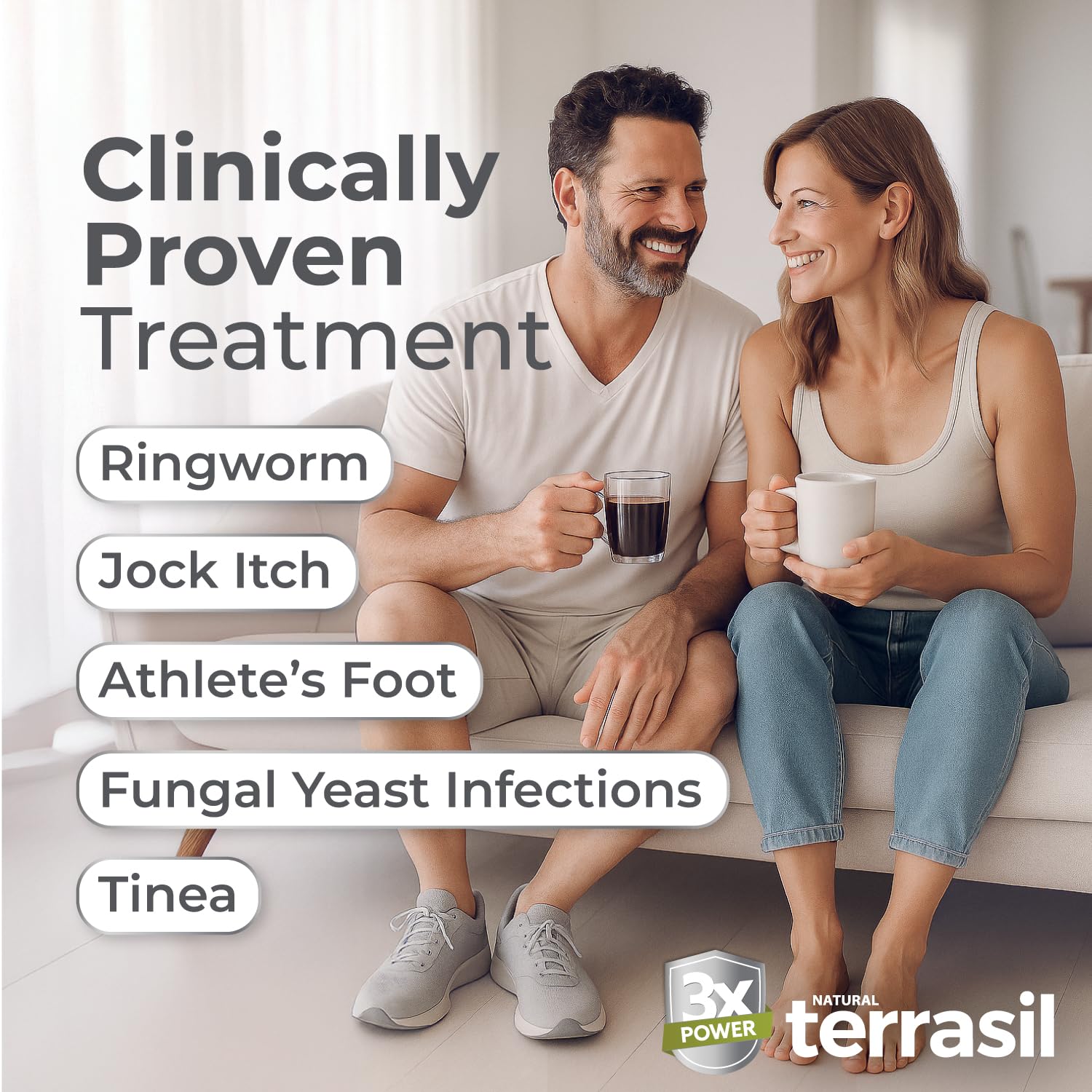 Terrasil antifungal soap bar lathering during daily body care.
